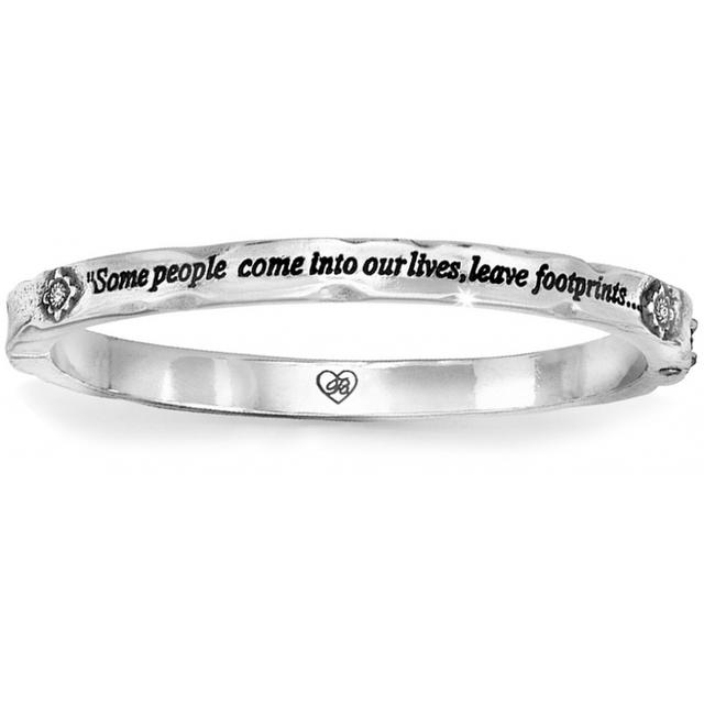 Brighton - Footprints Hinged Bangle