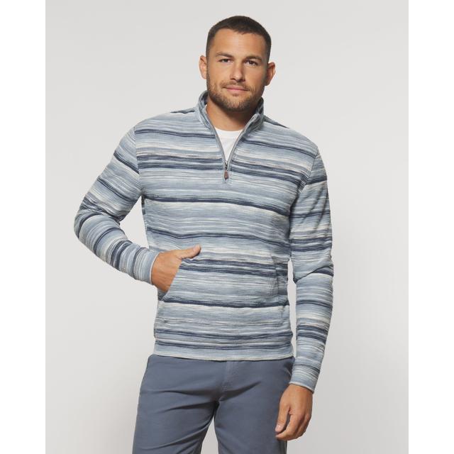 Johnnie-O - Mens Weavers Striped 1/4 Zip Pullover