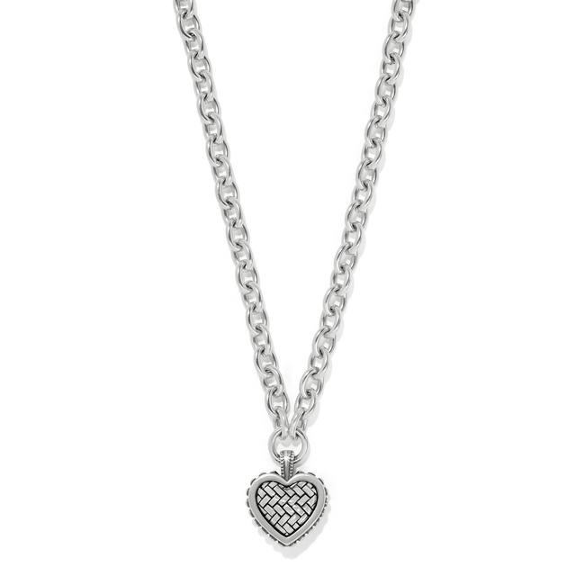 Brighton - Pretty Tough Weave Heart Necklace