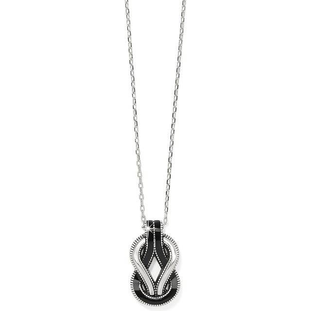 Brighton - Interlok Harmony Black Necklace