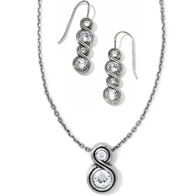 Brighton - Infinity Sparkle Petite Necklace Gift Set in Malvern-AR