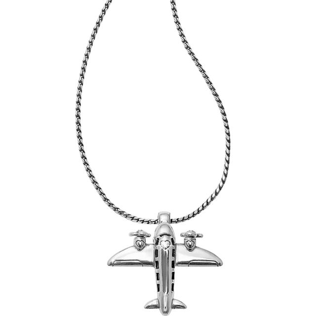 Brighton - Aviator Badge Clip Necklace in Alma-MI