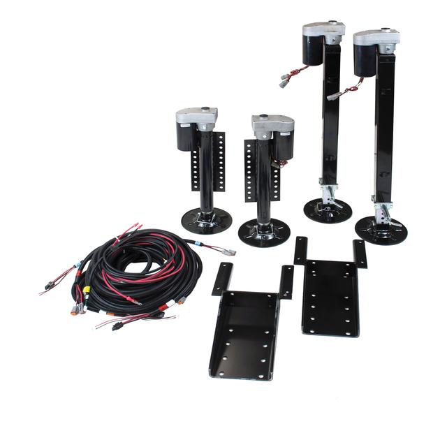 LIPPERT - Ground Control 3.0 4-Point Automatic 5th Wheel RV Leveling System with Wireless Remote