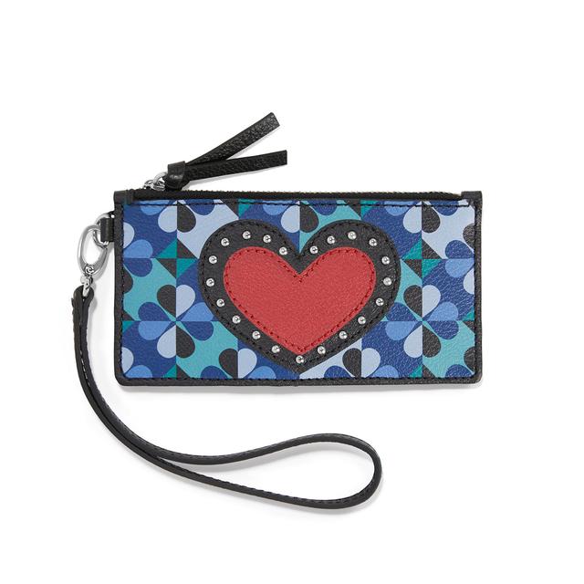 Brighton - Fashionista Moody Blue Card Pouch in Alma-MI