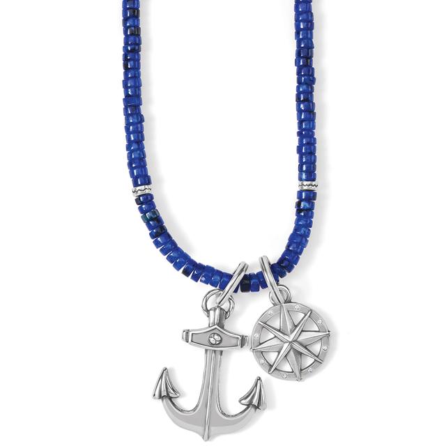 Brighton - Anchor And Soul Bead Necklace in Malvern-AR