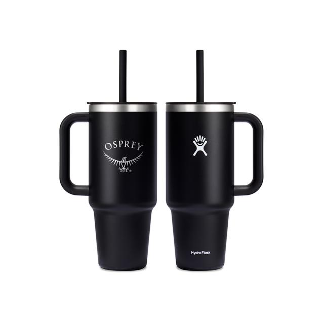 Osprey Packs - Hydroflask Travel Tumbler 40Oz Black Engraved Bird Black in Athens OH