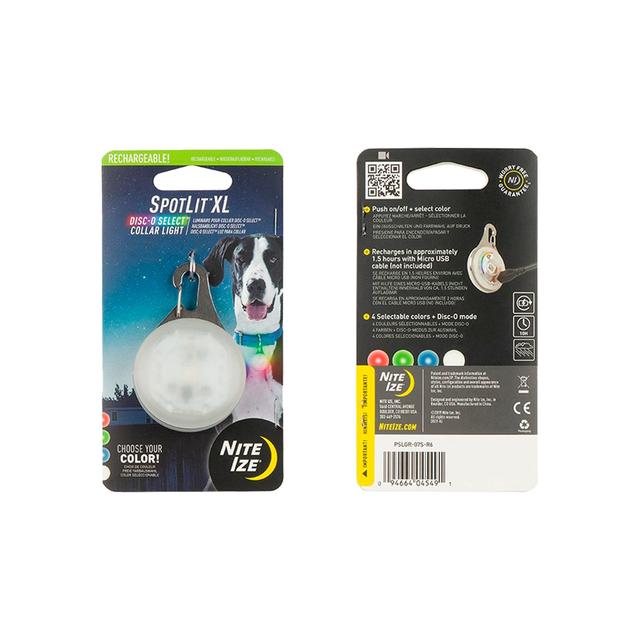 Nite Ize - SpotLit XL Rechargeable Collar Light - Disc-O Select in Huntington Beach CA