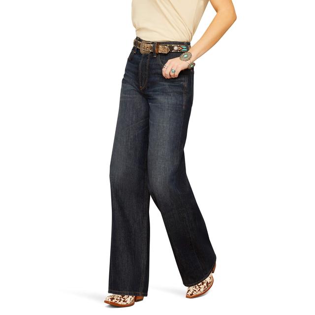 Ariat - Womens Ultra High Rise Jasmine Tomboy Wide Leg Jeans in Gas City IN