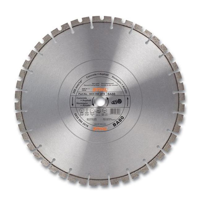 STIHL - D-BA 80 Diamond Wheel for Asphalt/Concrete - Premium Grade (Part 8350948013) in South Sioux City NE