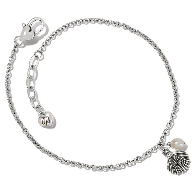 Brighton - Silver Shells Anklet in Malvern-AR