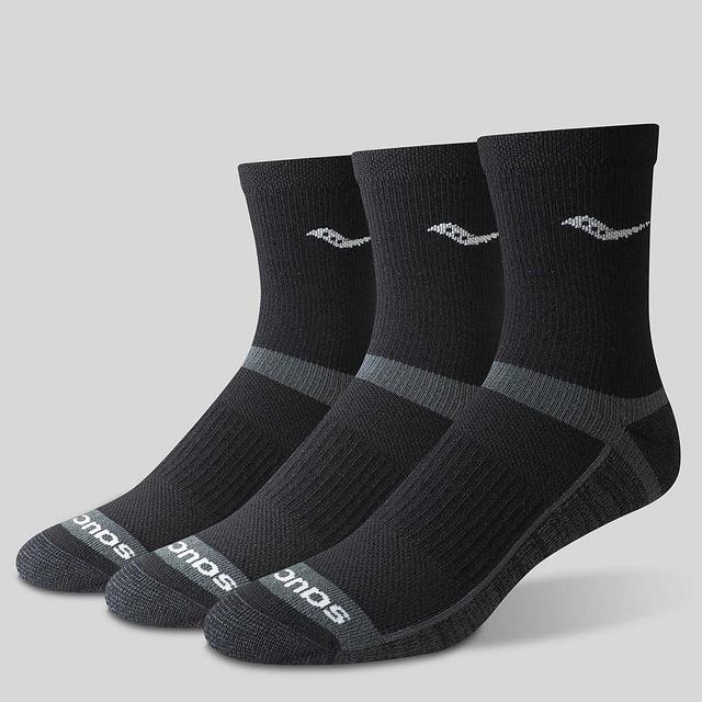 Saucony - Unisex Inferno Cushion Mid 3-Pack Sock