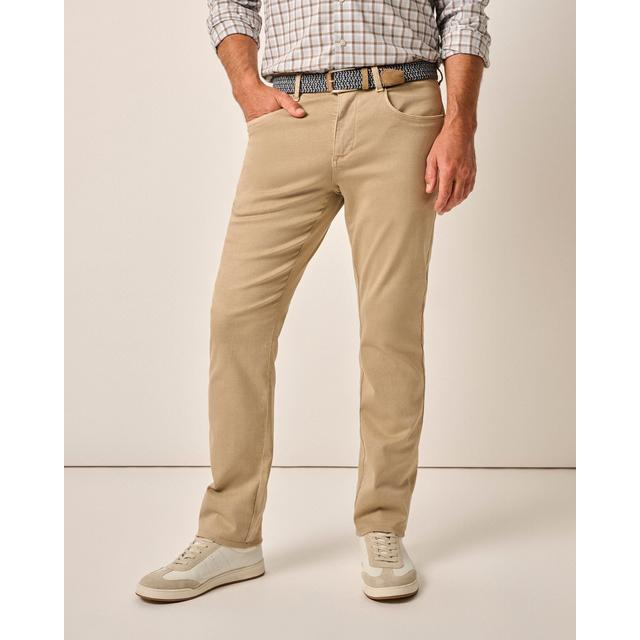 Johnnie-O - Mens Carmel Sateen 5-Pocket Pant