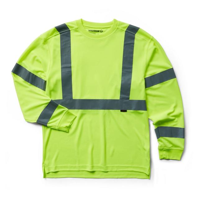 Wolverine - Caution Long Sleeve Tee - Packaged Hi Vis