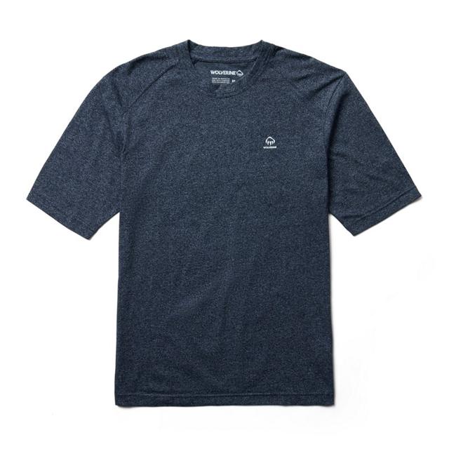 Wolverine - Edge Short Sleeve Tee Navy Heather in Freeman SD