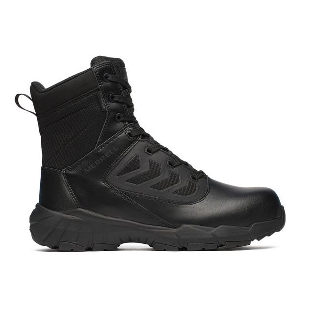Merrell - Men's Fullbench 8" Tactical Zip Waterproof Carbon Fiber Boot Wide Width