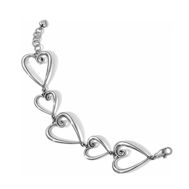 Brighton - Whimsical Heart Link Bracelet in Alma MI