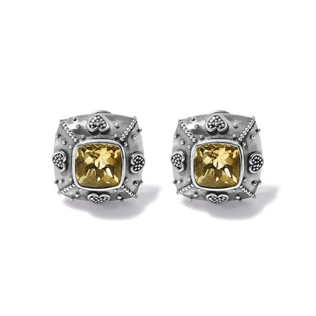 Brighton - Bali Citrine Java Post Earrings in San Diego-TX