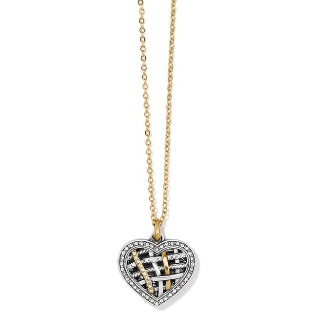 Brighton - Neptune's Rings Woven Petite Heart Necklace in San Diego Texas