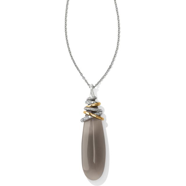 Brighton - Neptune's Rings Pyramid Banded Agate Necklace in San Diego-TX