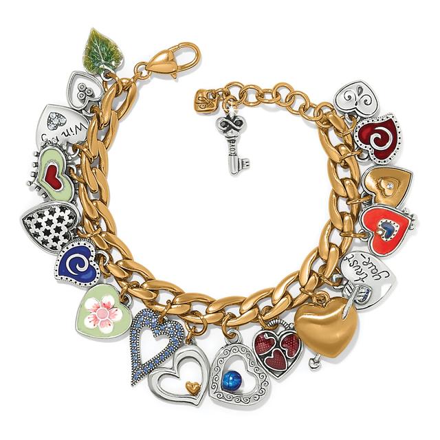 Brighton - One Heart Color Charm Bracelet