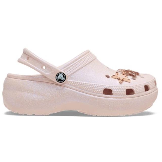 Crocs - Women's Classic Platform Iridescent Glitter Embellished Clog