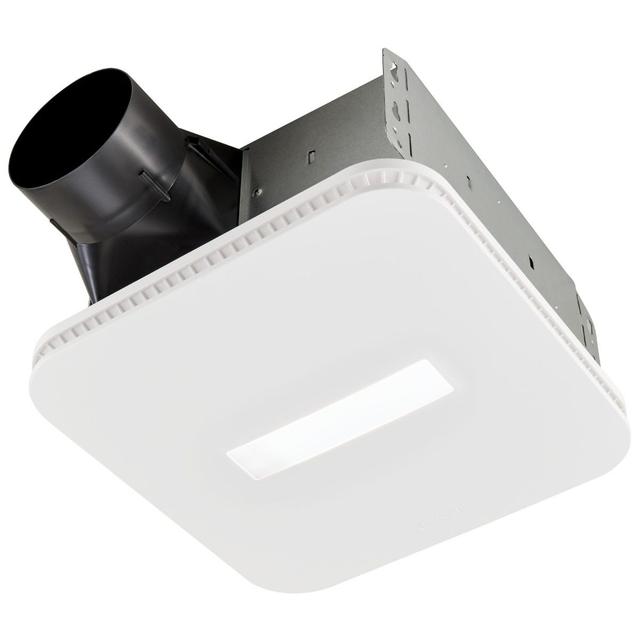 Broan-NuTone - Roomside CleanCover 80 CFM 0.7 Sone Exhaust Fan with LED Light