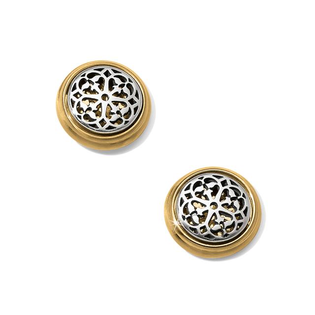 Brighton - Ferrara Two Tone Post Earrings in Cisco-TX