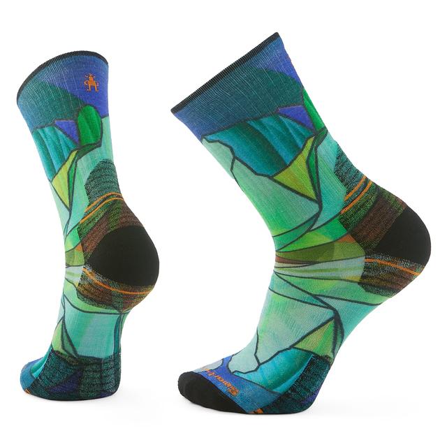 Smartwool - Unisex Hike Mirror Mountain Print Crew Socks Capri in Truckee CA