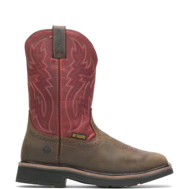 Wolverine - Rancher Met Guard Steel-Toe Wellington Brown/Red