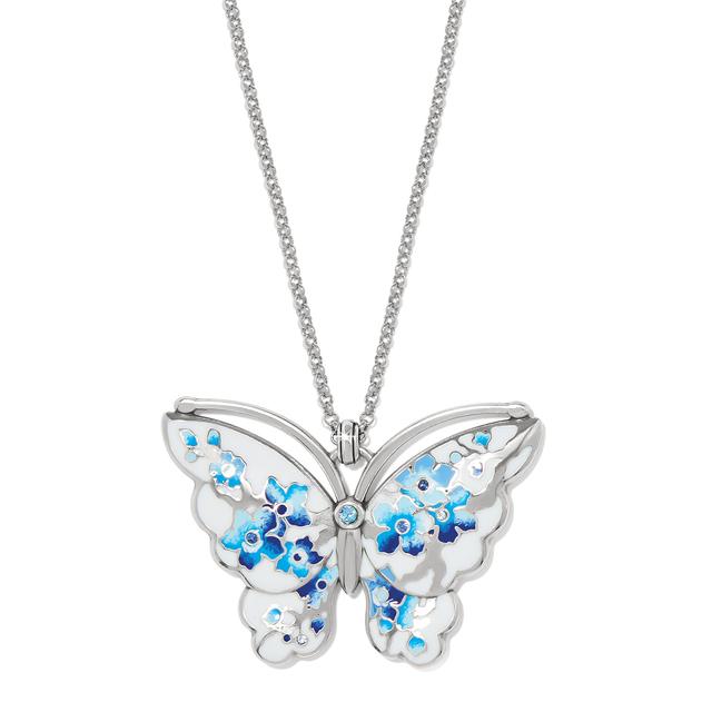 Brighton - Kyoto In Bloom Indigo Large Butterfly Necklace