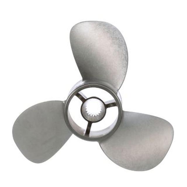 Mercury Marine - Quicksilver Bravo Three 14.25" Diameter X 22.5" Pitch, 3-Blade Stainless Steel Propeller, Right Hand Rotation, Matte Finish