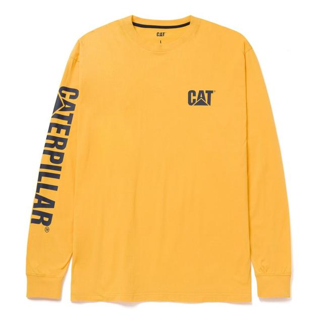 CAT Footwear - Men's Trademark Banner Long Sleeve Tee Yellow