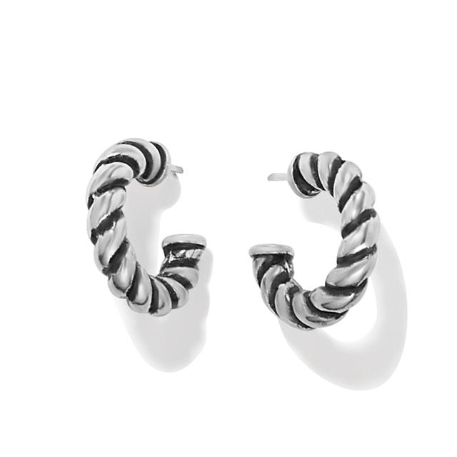 Brighton - Interlok Twist Small Post Hoop Earrings