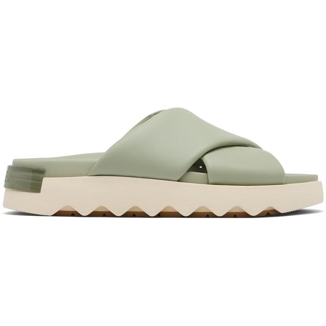 Sorel - Women's Viibe Crisscross Slides  Green in Huntington Beach CA