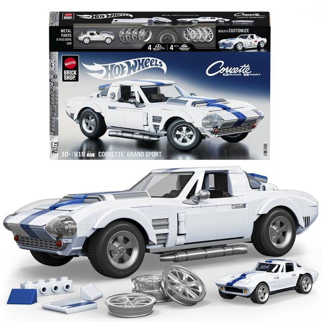 Mattel - Mattel Brick Shop Hot Wheels Corvette Grand Sport