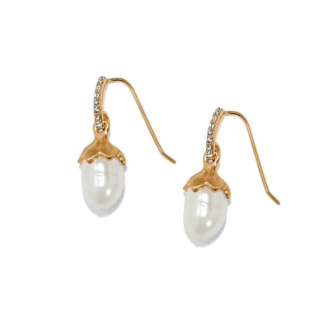 Brighton - Everbloom Pearl Drop French Wire Earrings