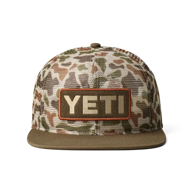 YETI - Mesh Camo Flat Brim Hat - Brown/Camo in Pasadena CA