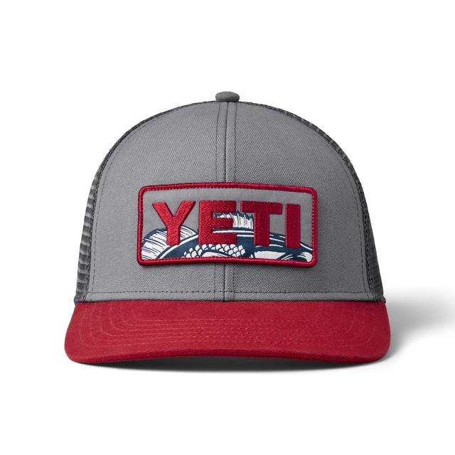 YETI - Bass Badge Trucker Hat - Gray/Rust in Indianapolis IN