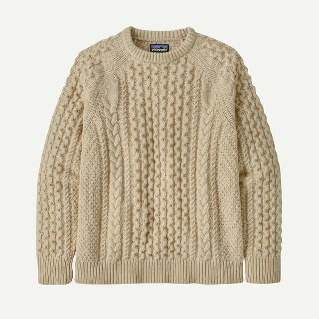 Patagonia - Recycled Wool-Blend Cable Knit Crewneck Sweater