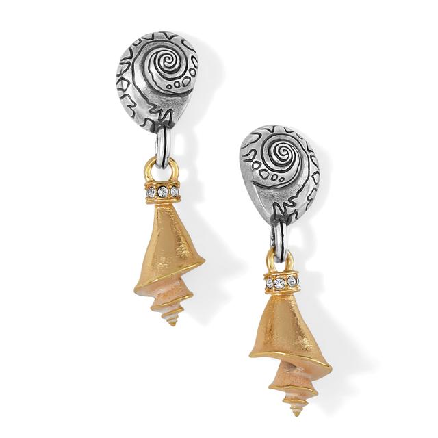 Brighton - Shells Duo Post Drop Earrings in Malvern-AR