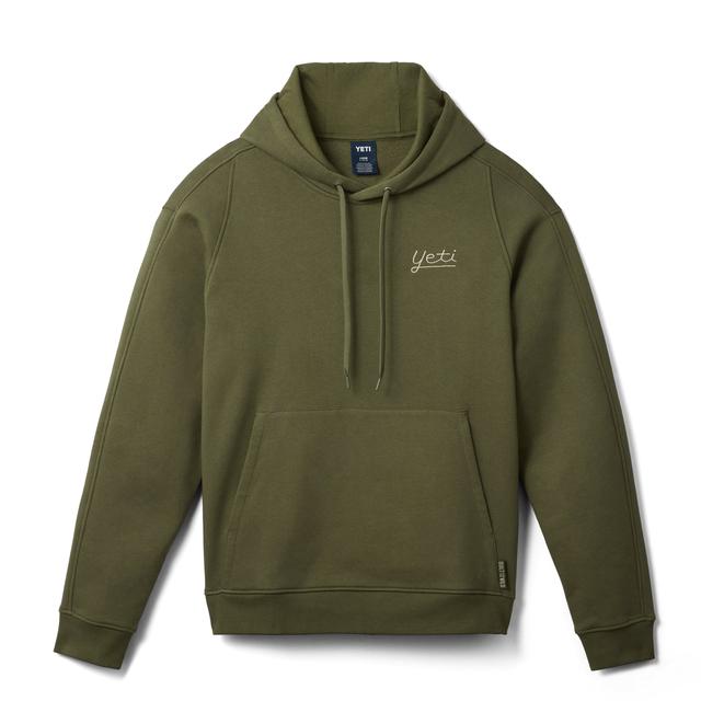 YETI - Script Built for the Wild Fleece Hoodie - Olive