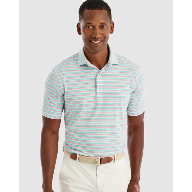 Johnnie-O - Men's Malcom Striped Top Shelf Performance Polo in Mooresville NC