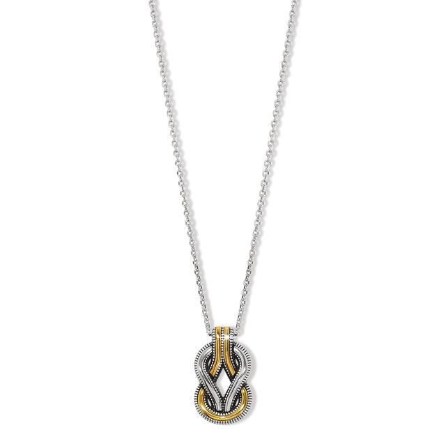 Brighton - Interlok Harmony Two Tone Necklace in Oblong IL