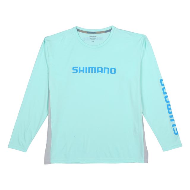 Shimano Fishing - Long Sleeve Tech Tee Artic Blue Md in Folsom CA