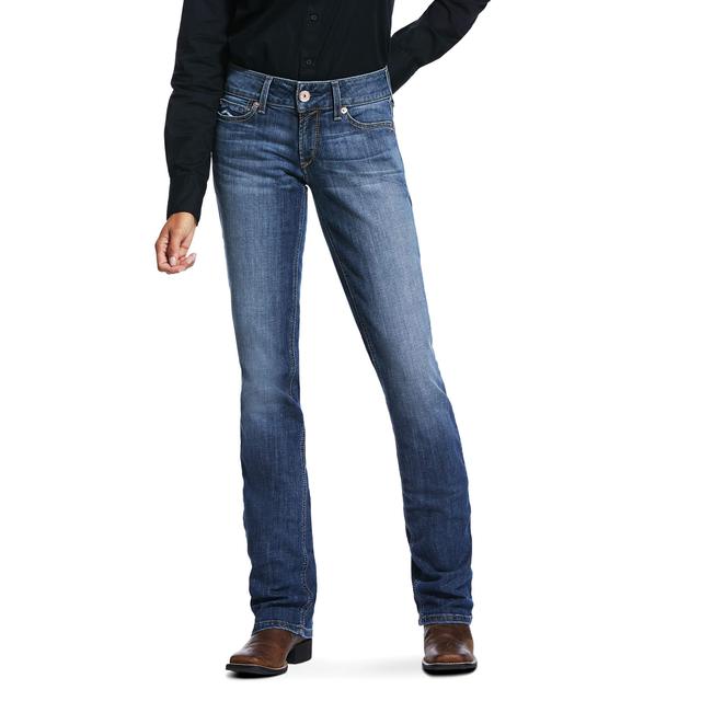 Ariat - Women's R.E.A.L. Mid Rise Stretch Brooke Stackable Straight Leg Jean in Pasadena CA