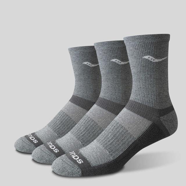 Saucony - Unisex Inferno Cushion Mid 3-Pack Sock