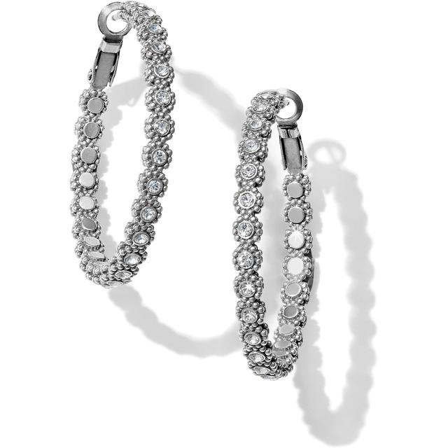 Brighton - Twinkle Splendor Medium Hoop Earrings in Cambria CA