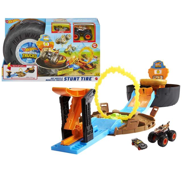 Mattel - Hot Wheels Monster Trucks Stunt Tire Playset in Durham NC