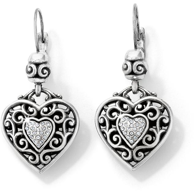 Brighton - Reno Heart Leverback Earrings