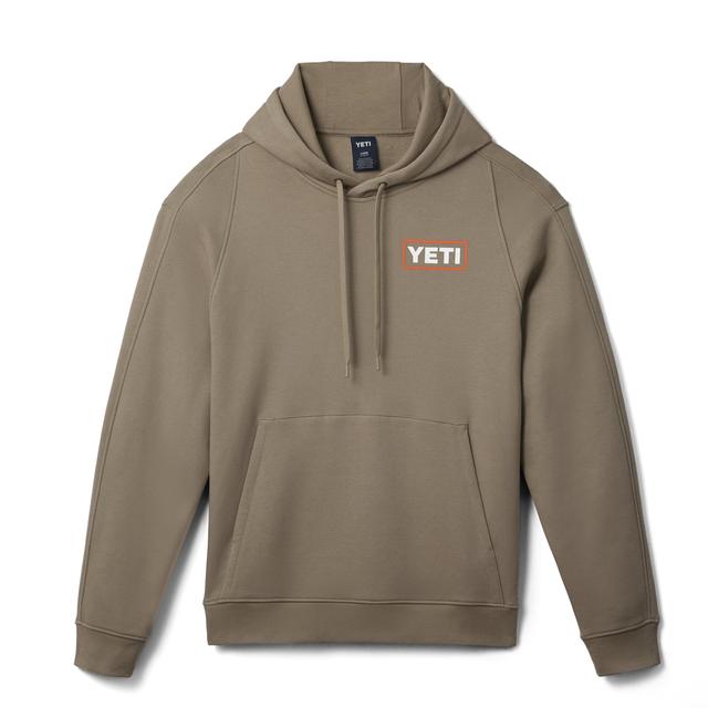 YETI - Wetlands Logo Badge Fleece Hoodie - 2H24 Wetlands/Taupe